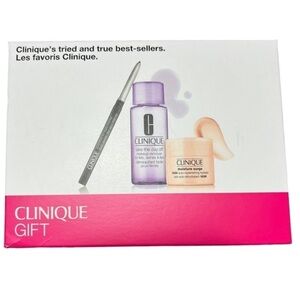 Clinique Gift Set (Makeup remover, Replenishing hydrator, Quickliner eyeliner)